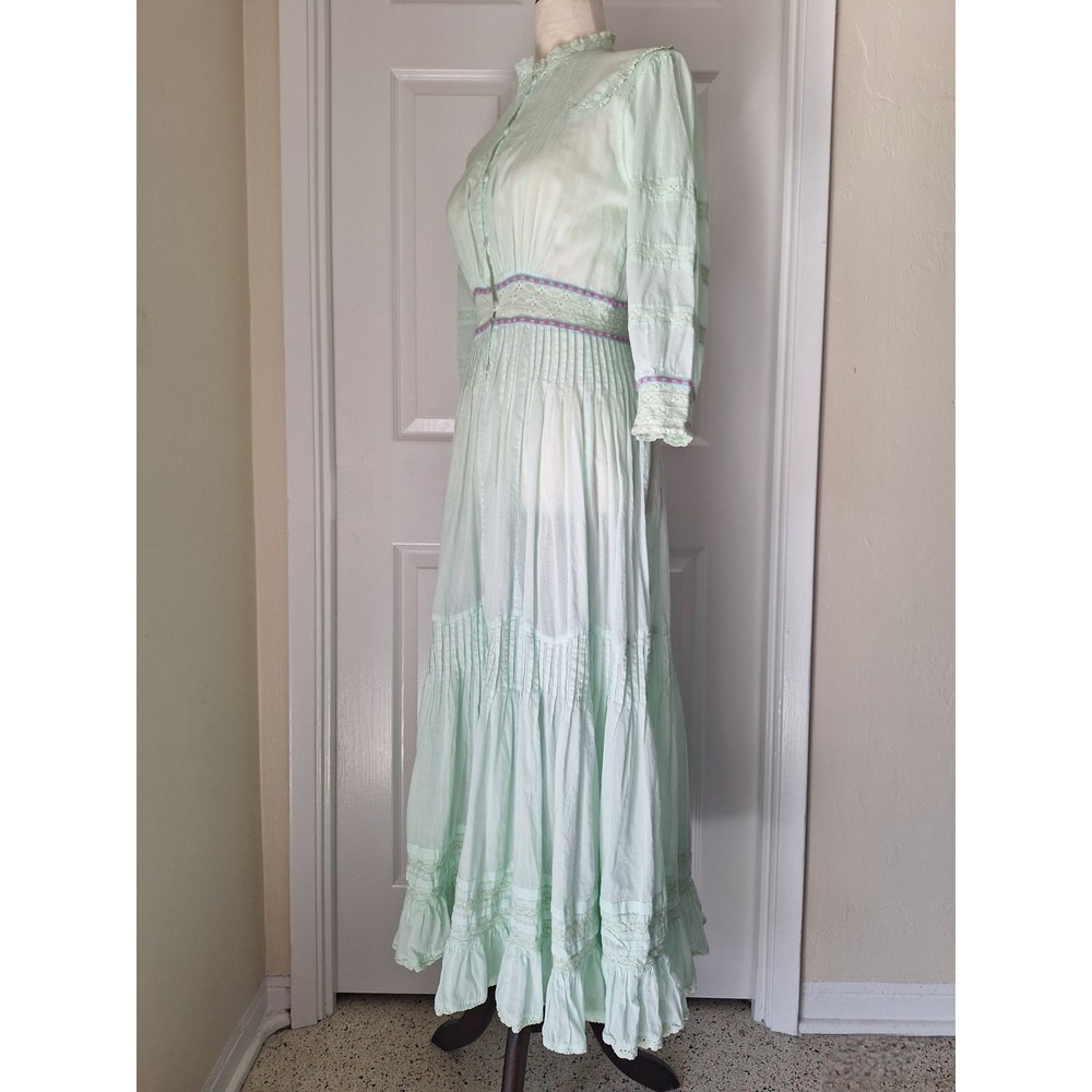 Pitusa x Millie Mackintosh Cotton Edwardian Cottage Prairie Easter Maxi Dress - Picture 7 of 14
